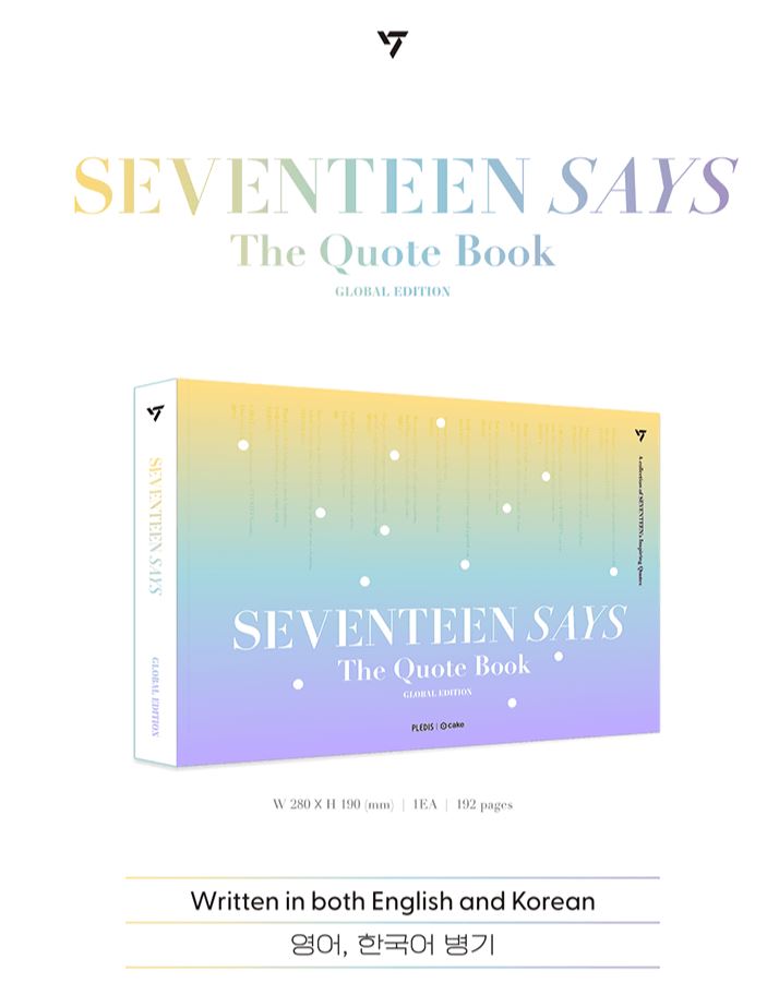 SEVENTEEN - SEVENTEEN SAYS (The Quote Book) Nolae