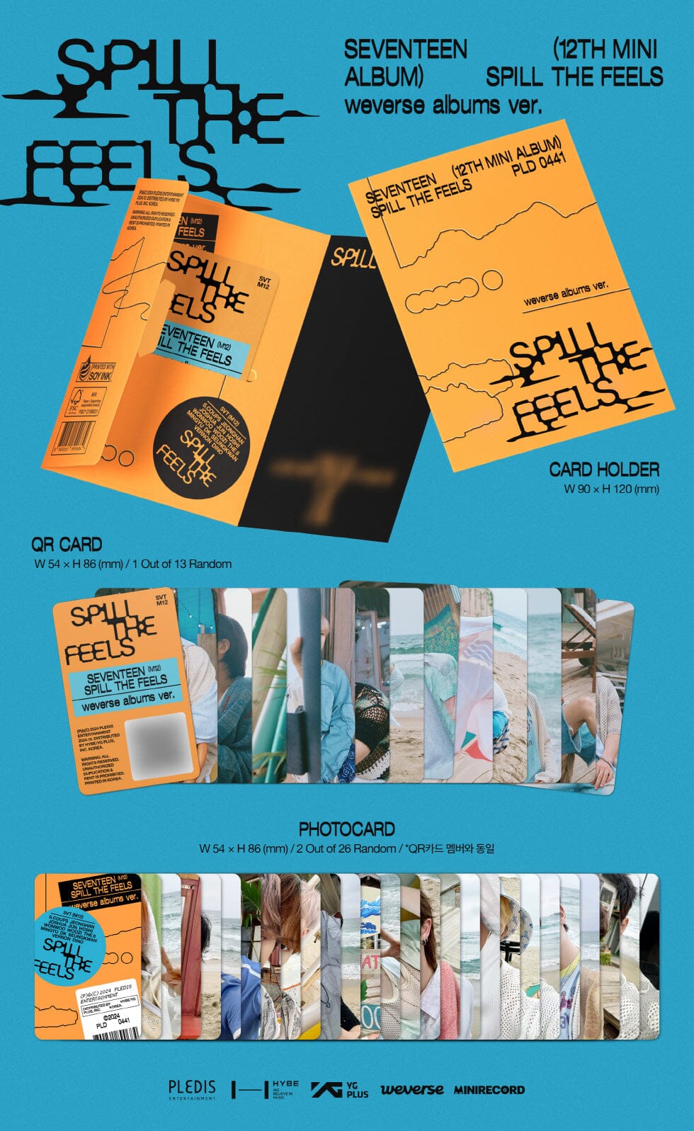 SEVENTEEN - SPILL THE FEELS (WEVERSE ALBUMS VER.) + Apple Music Photocard Nolae