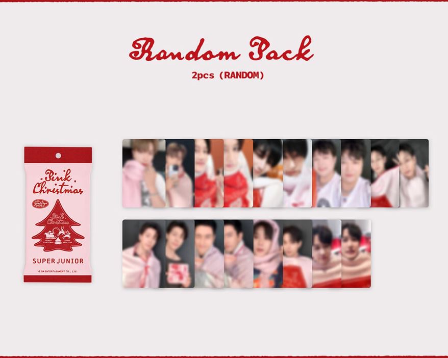 SM ARTISTS - PHOTO CARD RANDOM PACK (2024 PINK CHRISTMAS) Nolae