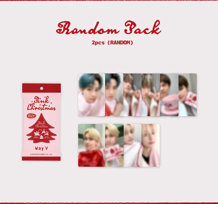 SM ARTISTS - PHOTO CARD RANDOM PACK (2024 PINK CHRISTMAS) Nolae