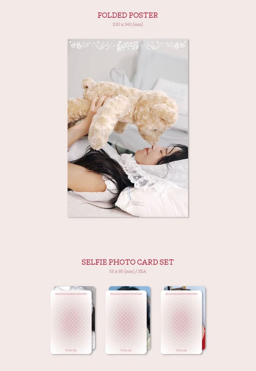 SOLAR (MAMAMOO) - 2026 SEASON'S GREETINGS (SOLAR.ZIP) + Bizent Gift Nolae