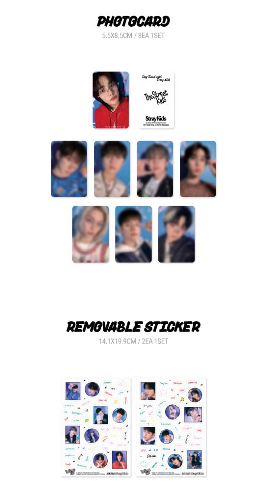 STRAY KIDS - 2025 SEASON'S GREETINGS (THE STREET KIDS) + JYP SHOP Photocard Set Nolae