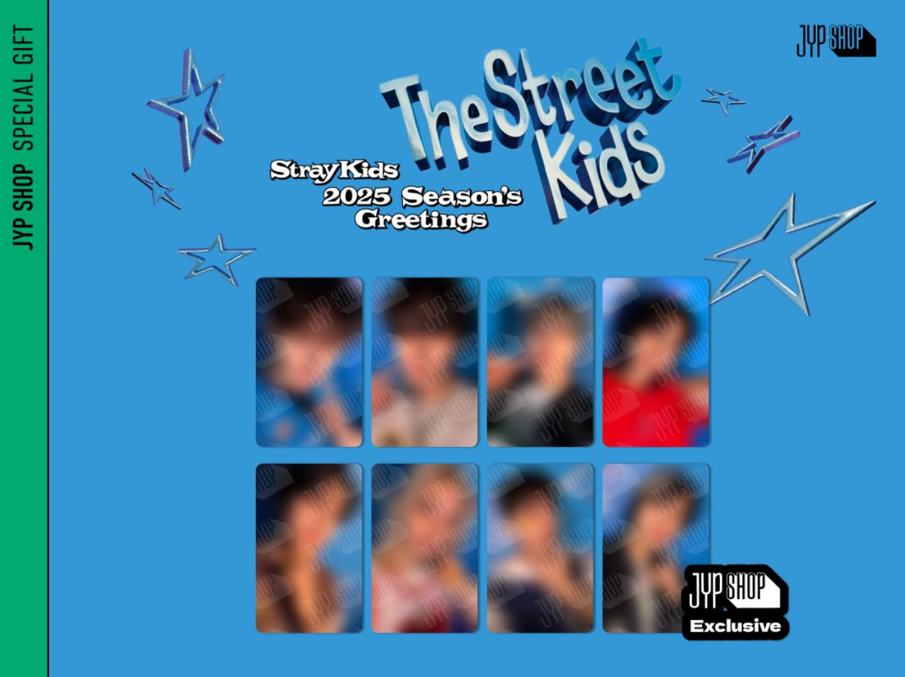 STRAY KIDS - 2025 SEASON'S GREETINGS (THE STREET KIDS) + JYP SHOP Photocard Set Nolae