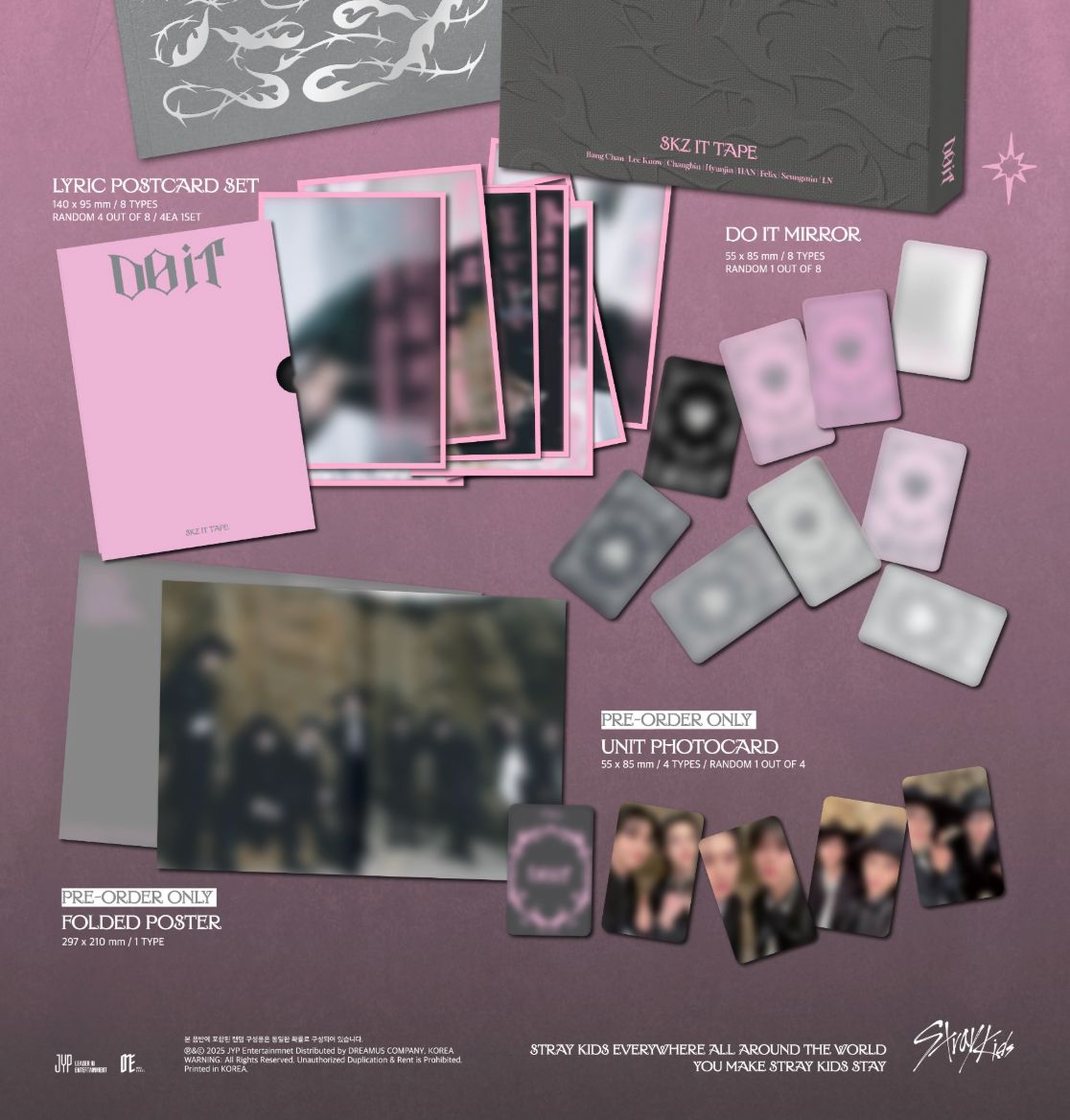 STRAY KIDS - DO IT (DO VER.) (LIMITED) + BDM Photocard Nolae