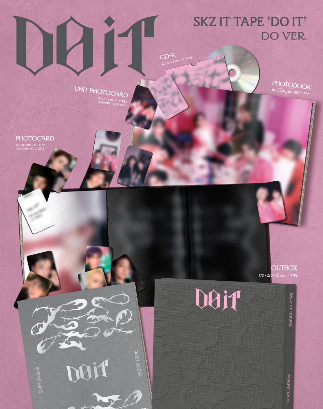 STRAY KIDS - DO IT (DO VER.) (LIMITED) + Musicplant Photocard Nolae