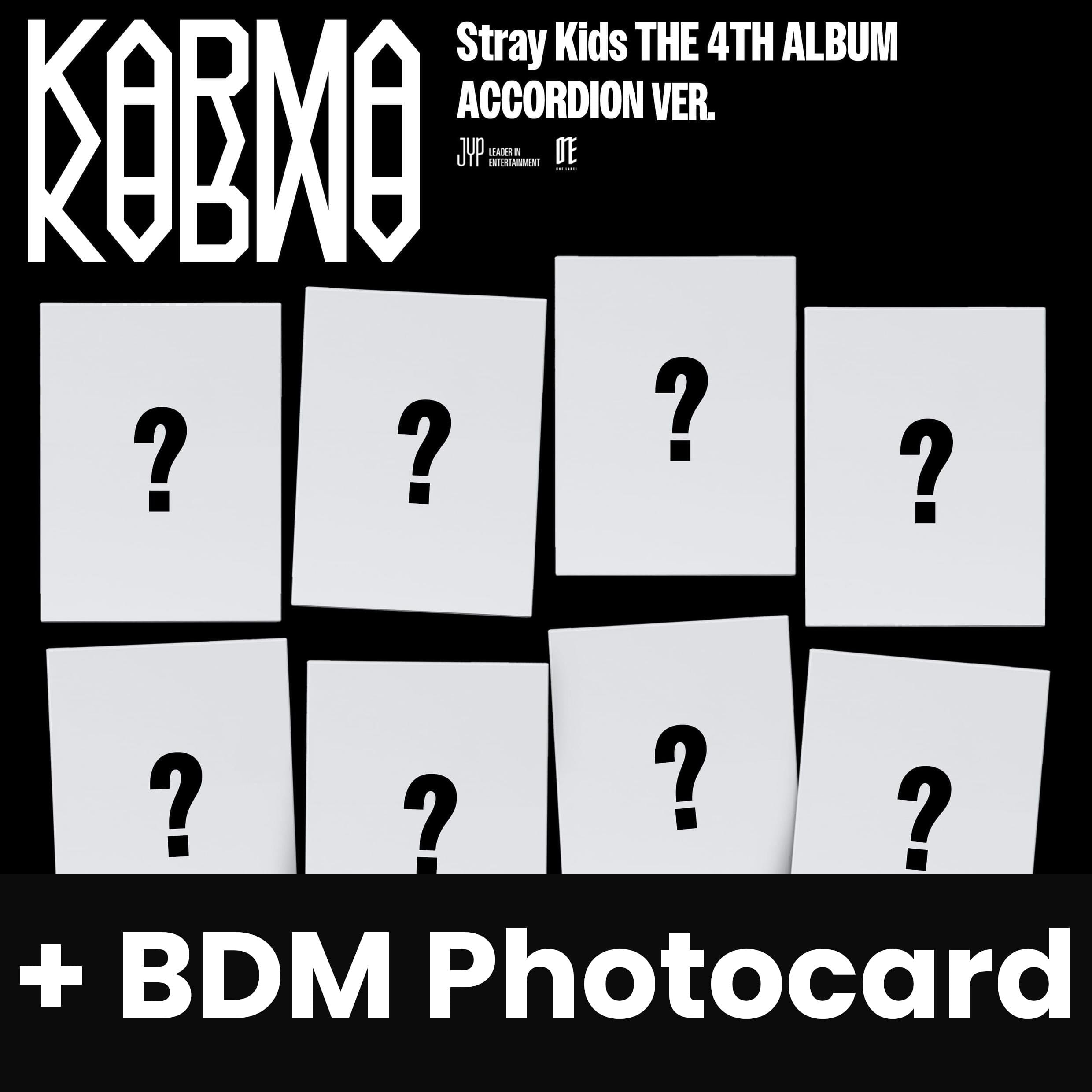 STRAY KIDS - KARMA (ACCORDION VER.) + BDM Photocard Nolae