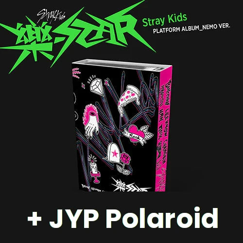 Stray Kids - ROCK-STAR (樂-STAR) PLATFORM ALBUM NEMO VER. + JYP Polaroid Nolae