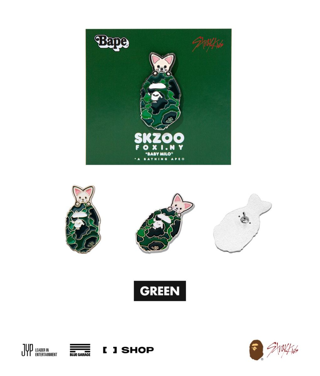 STRAY KIDS - SCRUNCHIES & METAL PINS (BAPE X STRAY KIDS MD) Nolae