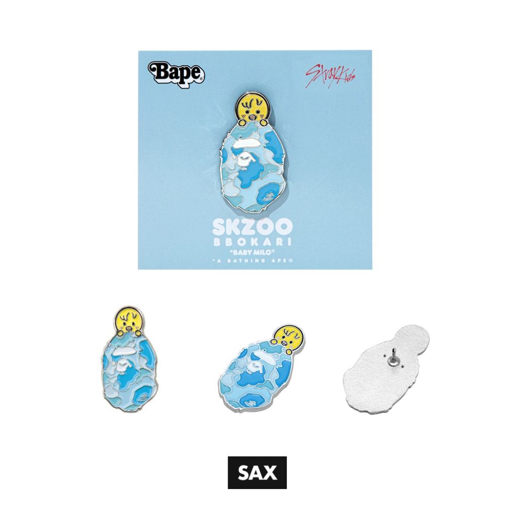 STRAY KIDS - SCRUNCHIES & METAL PINS (BAPE X STRAY KIDS MD) Nolae
