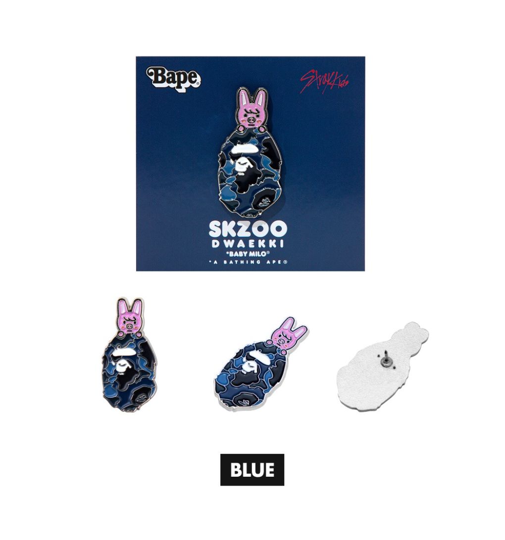 STRAY KIDS - SCRUNCHIES & METAL PINS (BAPE X STRAY KIDS MD) Nolae