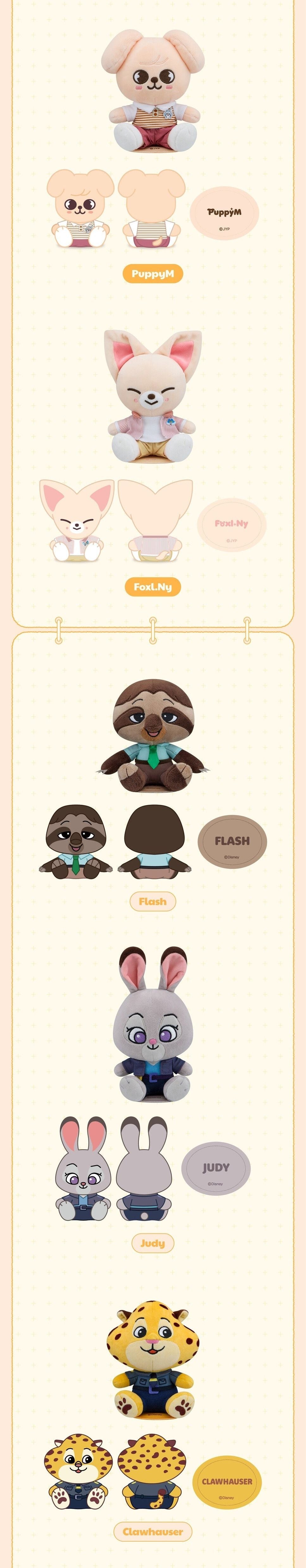 STRAY KIDS - Shoulder Plush (SKZOO X ZOOTOPIA2 POP-UP MD)