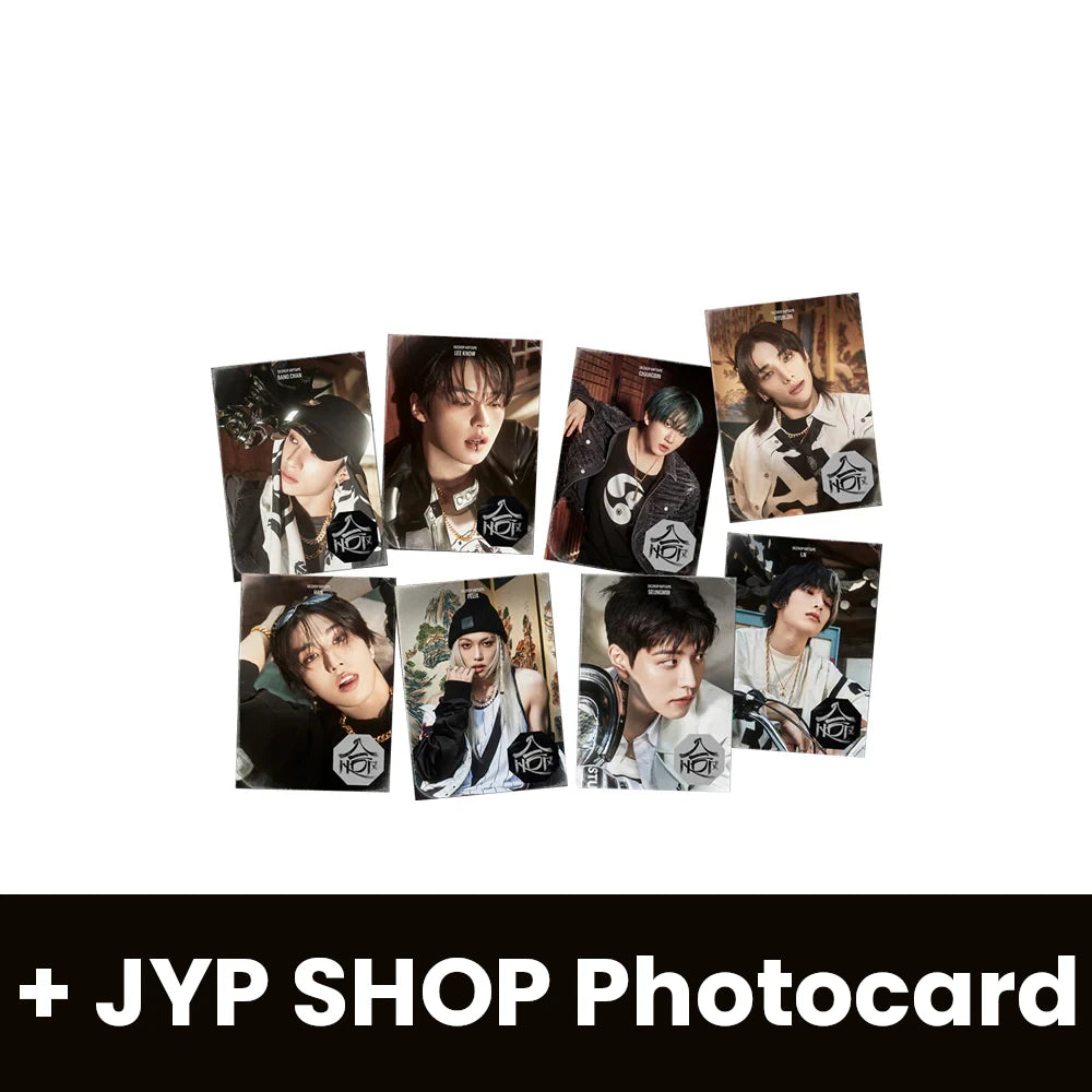 STRAY KIDS - SKZHOP HIPTAPE ‘合 (HOP)’ (ACCORDION VER.) + JYP SHOP Photocard Nolae