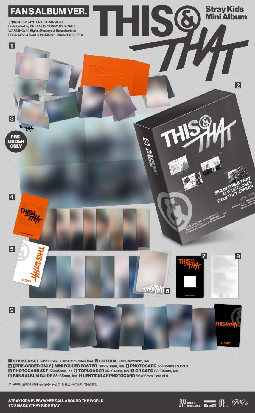STRAY KIDS - THIS & THAT (FANS ALBUM VER.) + Dear My Muse Gift Nolae