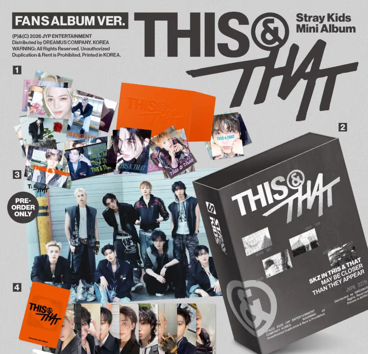 STRAY KIDS - THIS & THAT (FANS ALBUM VER.) + Musicplant Gift Nolae