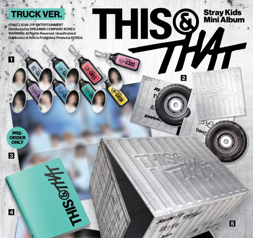 STRAY KIDS - THIS & THAT (TRUCK VER.) (LIMITED) + FANS SHOP Gift Nolae