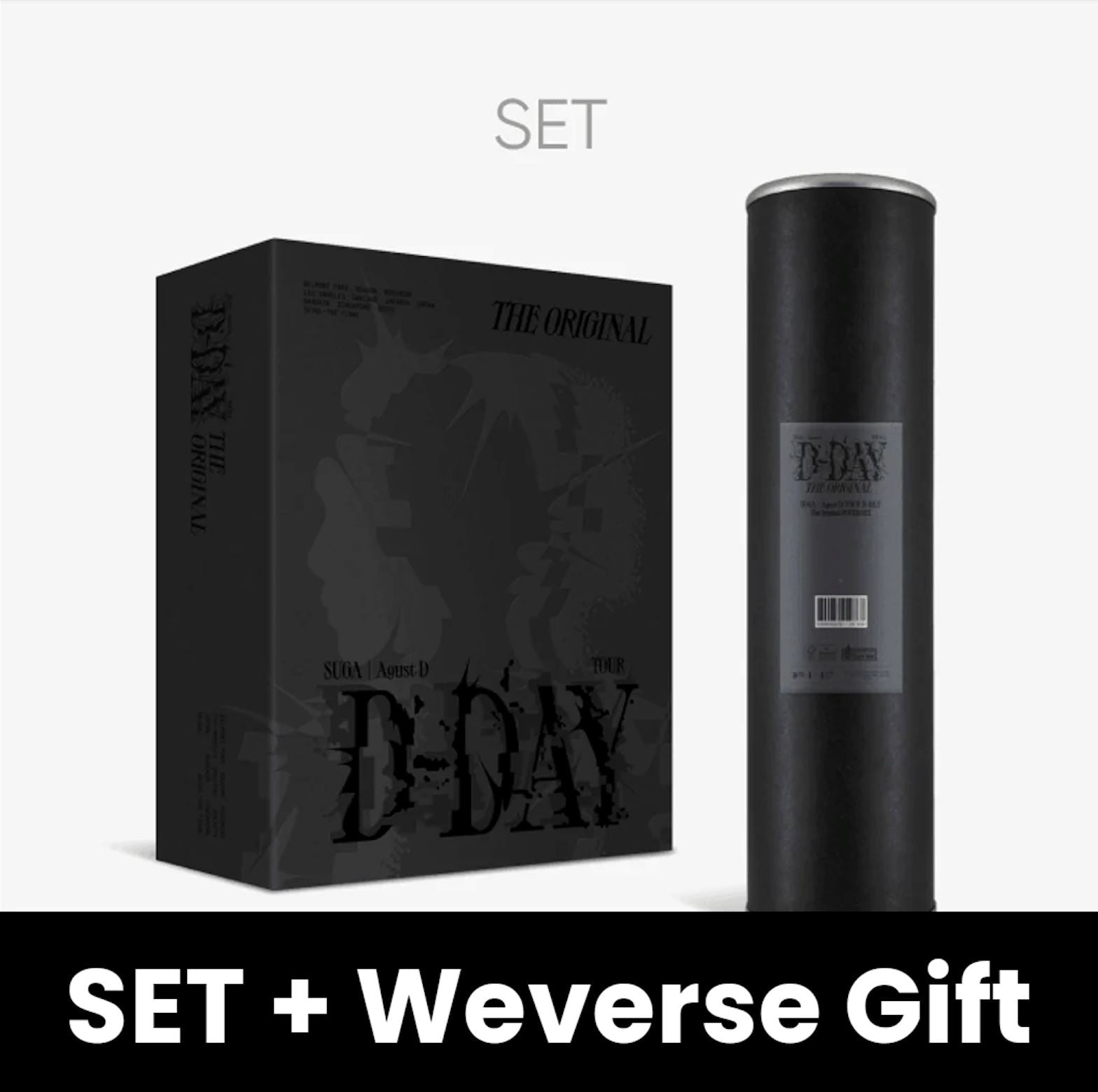 SUGA (BTS) - AGUST D TOUR 'D-DAY' THE ORIGINAL SET + Weverse Gift Nolae