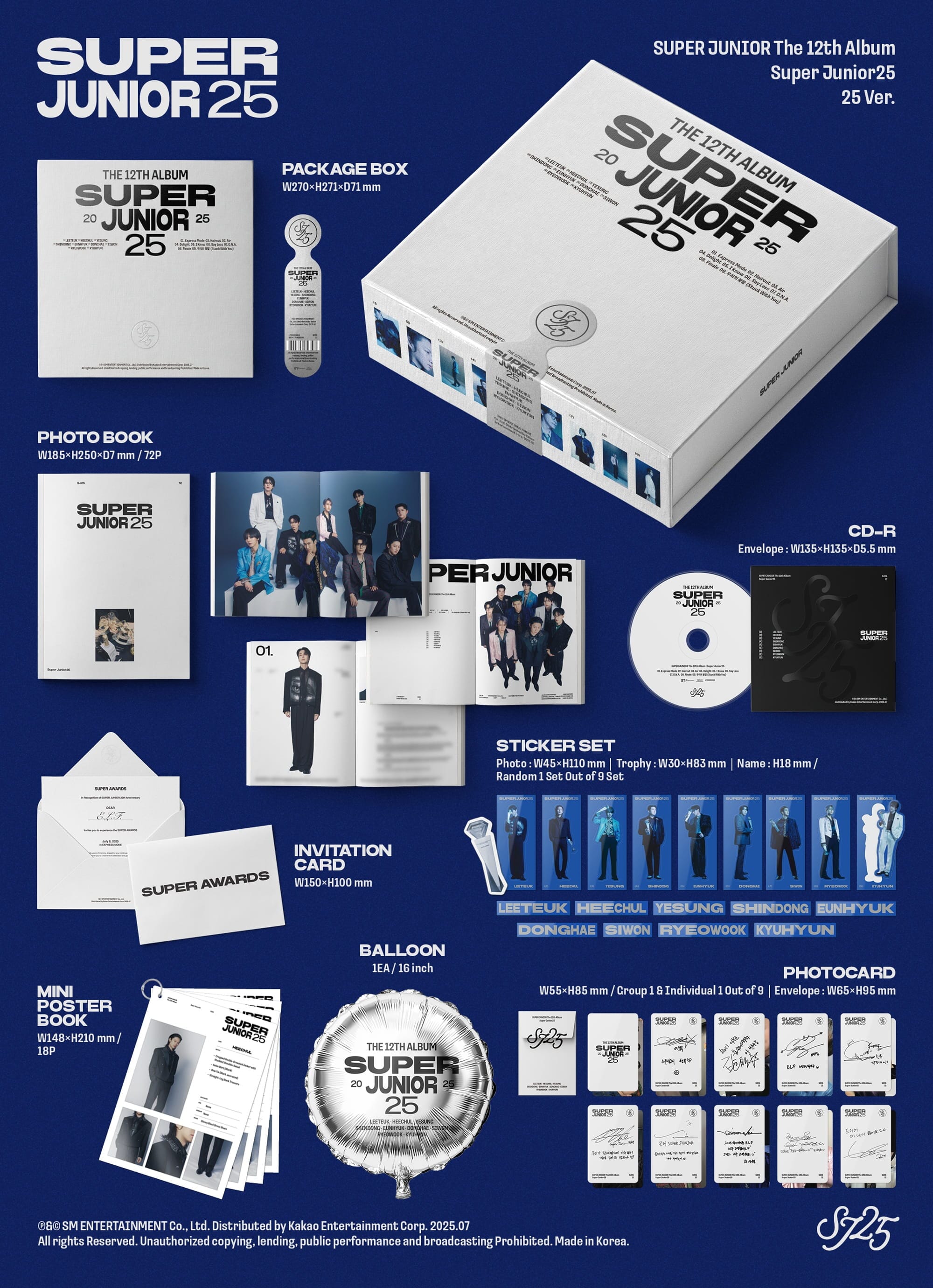 SUPER JUNIOR - SUPER JUNIOR25 (25 VER.) Nolae