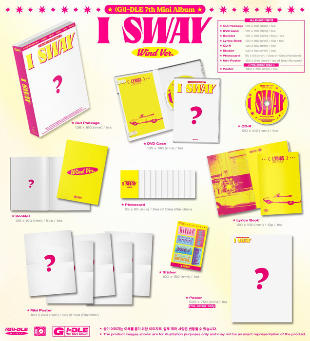 (G)I-DLE - I SWAY (7TH MINI ALBUM) + Extra Photocard