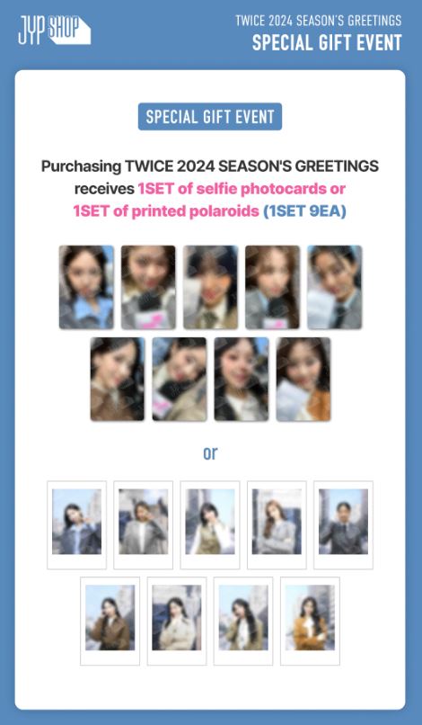 TWICE - 2024 SEASON'S GREETINGS (TWICE NEWS ROOM) + JYP SHOP GIFT Nolae