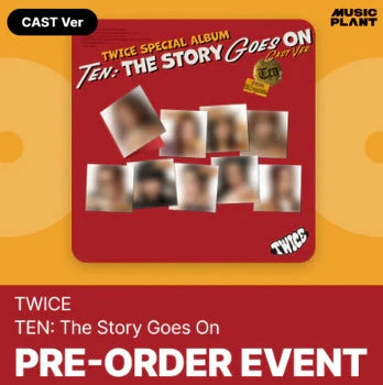 TWICE - TEN : THE STORY GOES ON (CAST VERSION) + MUSICPLANT PHOTOCARD Nolae