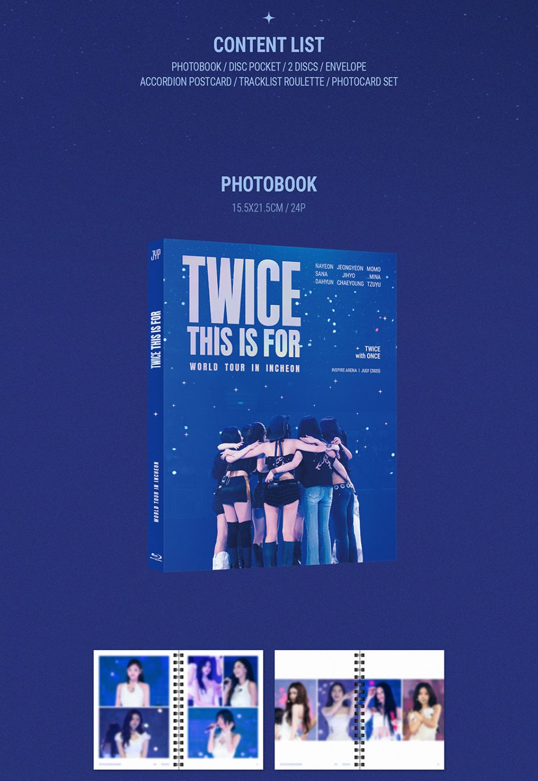 TWICE - 'THIS IS FOR' WORLD TOUR IN INCHEON (DVD & BLU-RAY) + Original Ticket Nolae