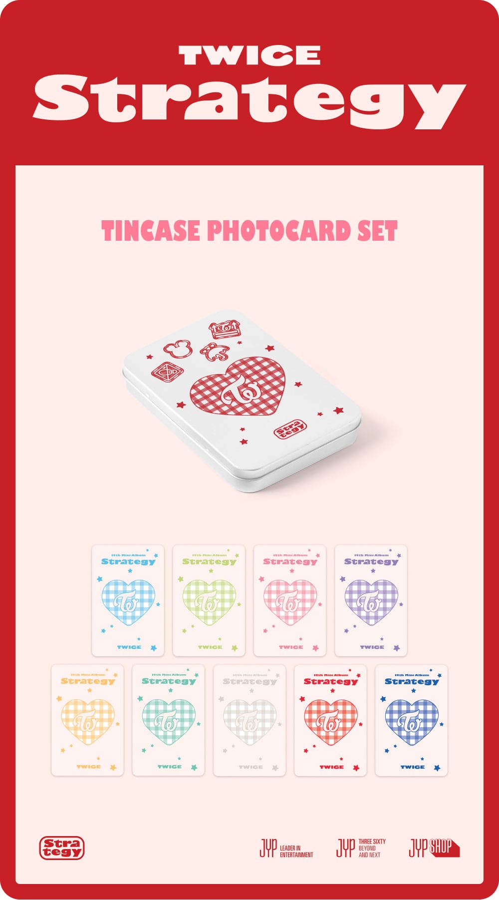 TWICE - TINCASE PHOTOCARD SET (TWICE STRATEGY POP-UP In SEOUL) Nolae