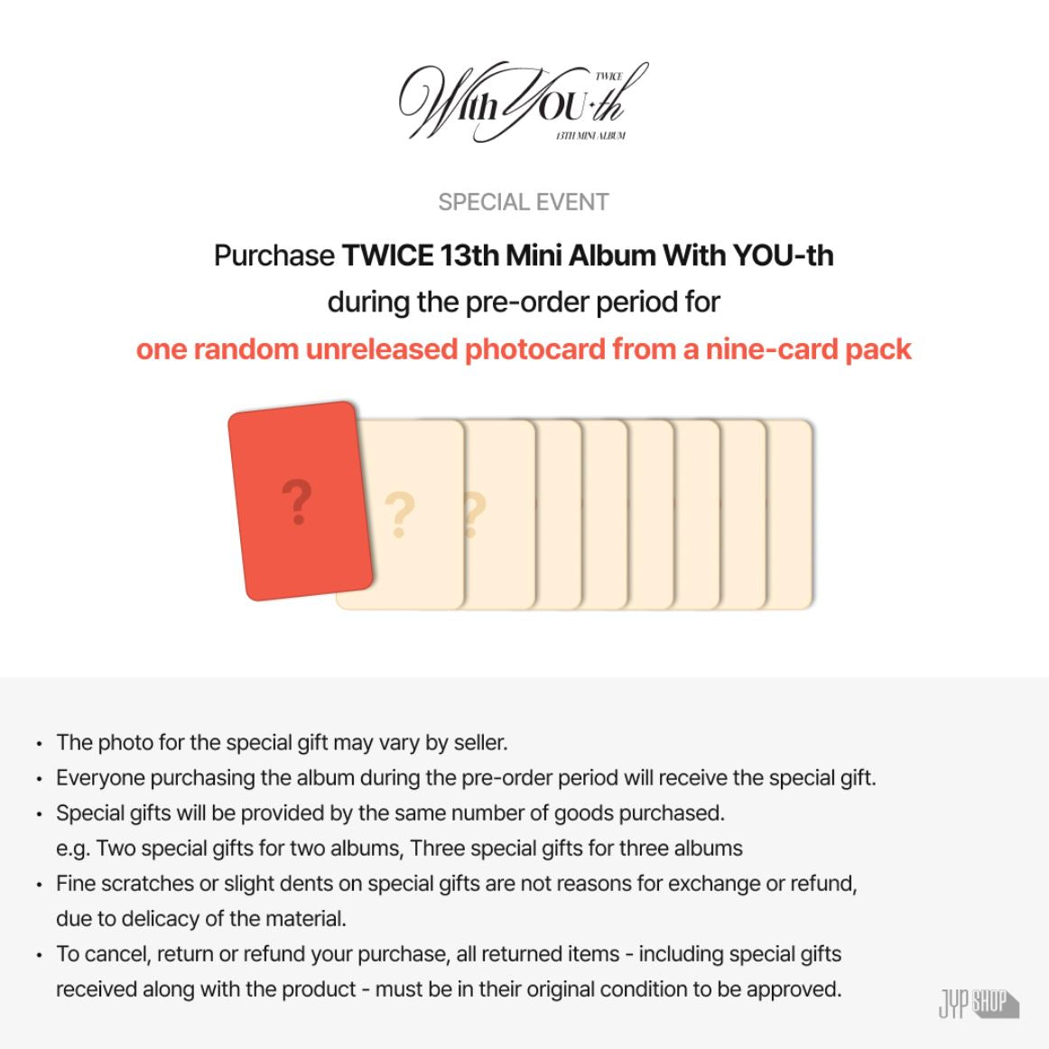 TWICE - WITH YOU-TH (13TH MINI ALBUM) Nolae