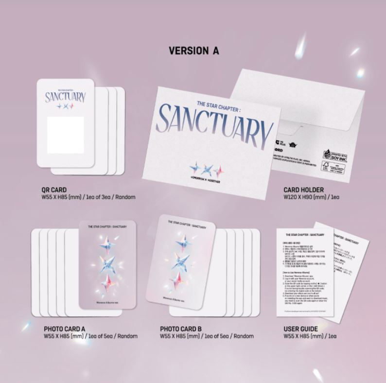 TXT - SANCTUARY (WEVERSE ALBUMS VER.) SET + Weverse Gift Nolae