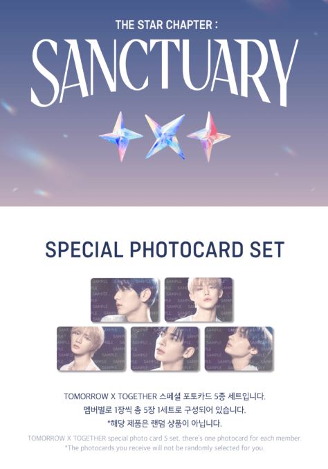 TXT - SPECIAL PHOTOCARD SET (THE STAR CHAPTER: SANCTUARY) Nolae