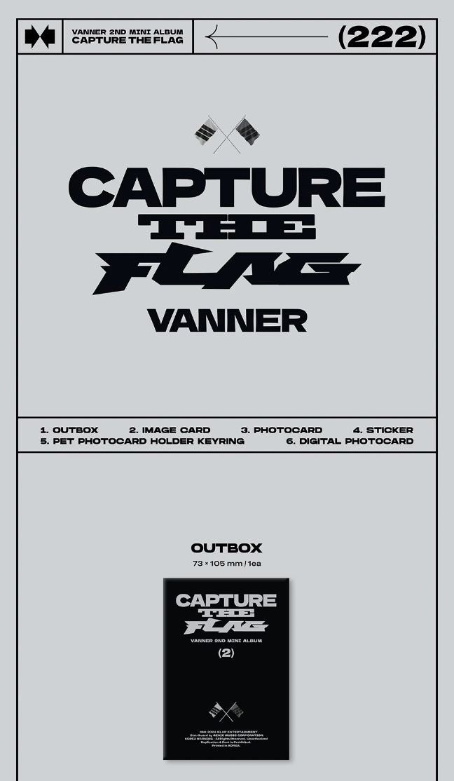 VANNER - CAPTURE THE FLAG (2ND MINI ALBUM) PLVE VER. Nolae