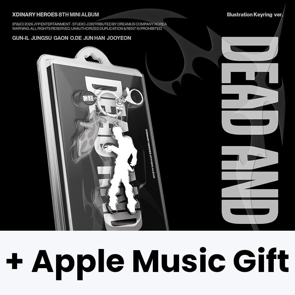 XDINARY HEROES - DEAD AND (ILLUSTRATION KEYRING VER.) + Apple Music Gift Nolae