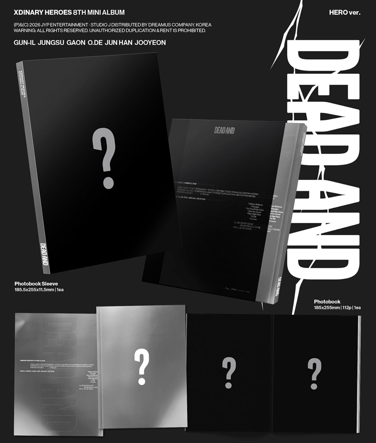 XDINARY HEROES - DEAD AND (PHOTOBOOK VER.) + Apple Music Gift Nolae