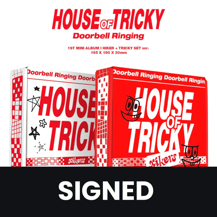 XIKERS - HOUSE OF TRICKY DOORBELL RINGING (1ST MINI ALBUM) SIGNED Nolae