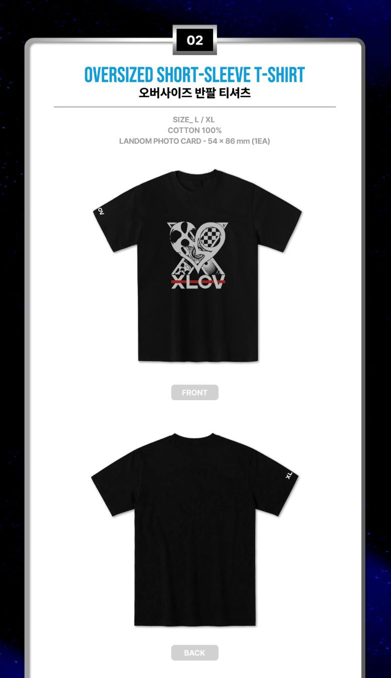 XLOV - OVERSIZED SHORT-SLEEVE T-SHIRT (2026 ASIA TOUR 'SERVING-X' OFFICIAL CONCERT MD) Nolae