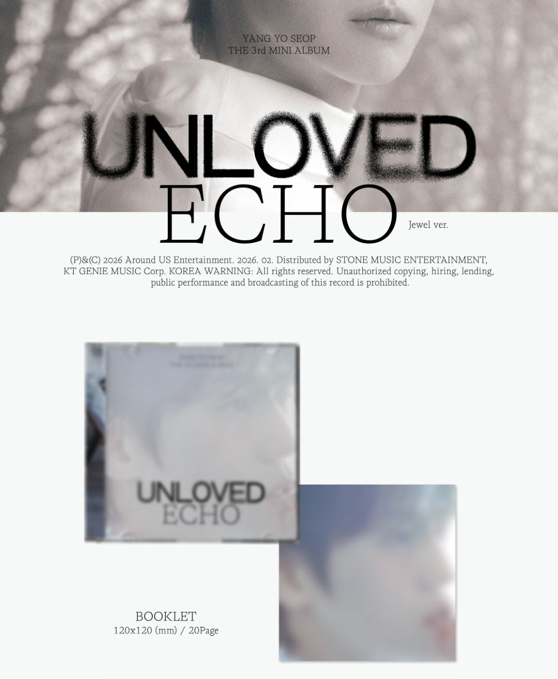 YANG YOSEOB - UNLOVED ECHO (JEWEL VER.) Nolae