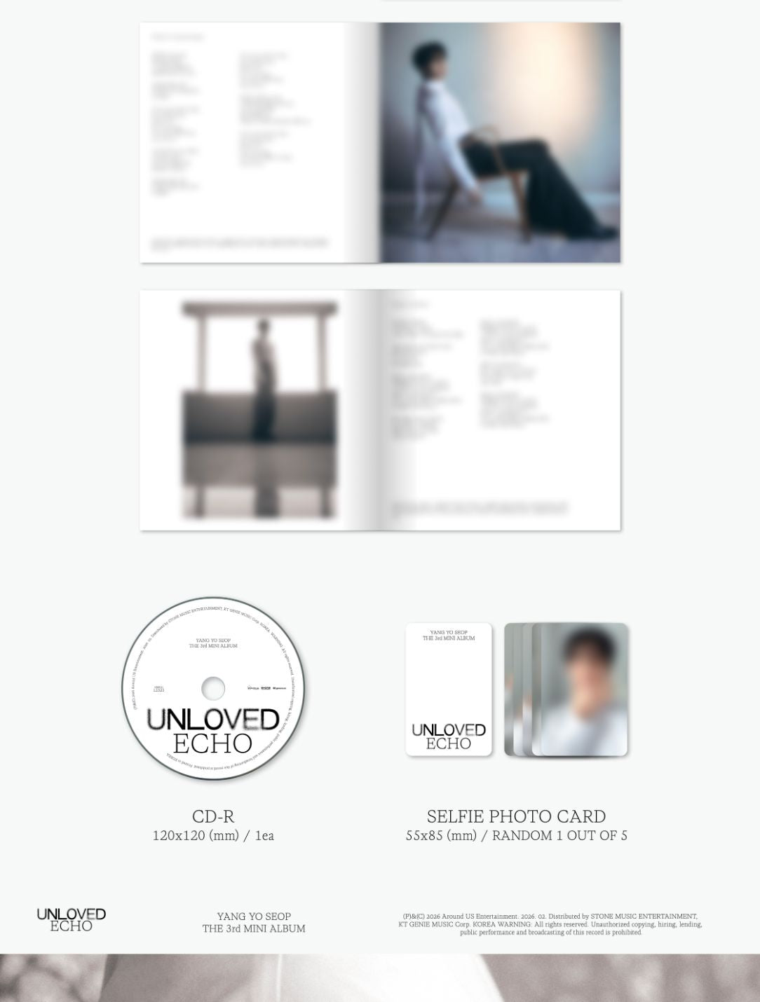 YANG YOSEOB - UNLOVED ECHO (JEWEL VER.) Nolae