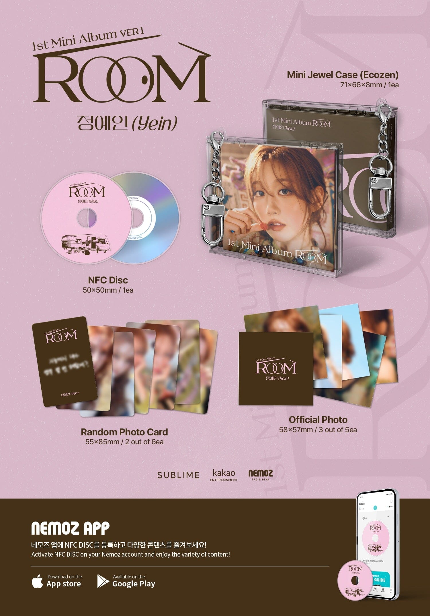 YEIN - 1ST MINI ALBUM [ROOM] VER 1 Nolae