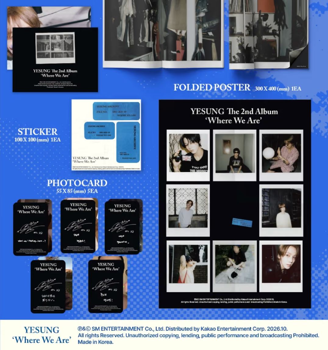 YESUNG (SUPER JUNIOR) - WHERE WE ARE SET + Apple Music Gift Nolae