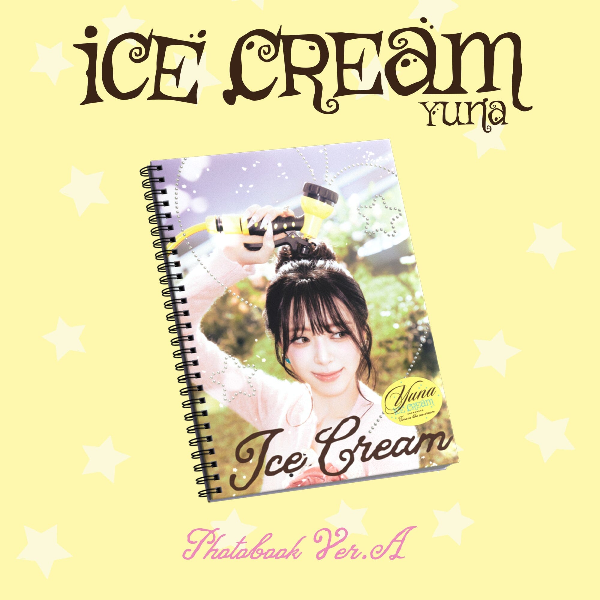 YUNA (ITZY) - ICE CREAM (PHOTOBOOK VER.) + FANS SHOP Gift Nolae