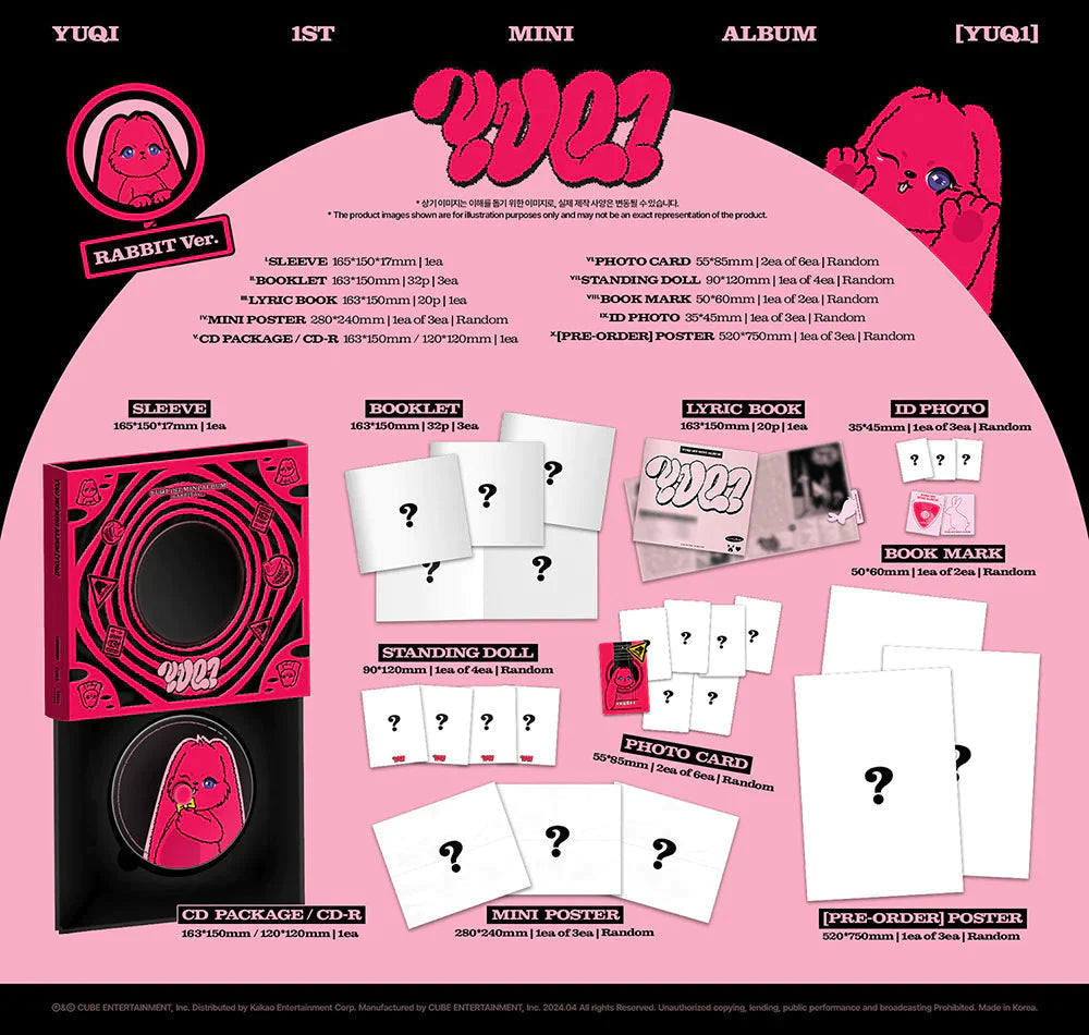 YUQI (G)I-DLE - YUQ1 (1ST MINI ALBUM) + Pre-Order Benefit Nolae