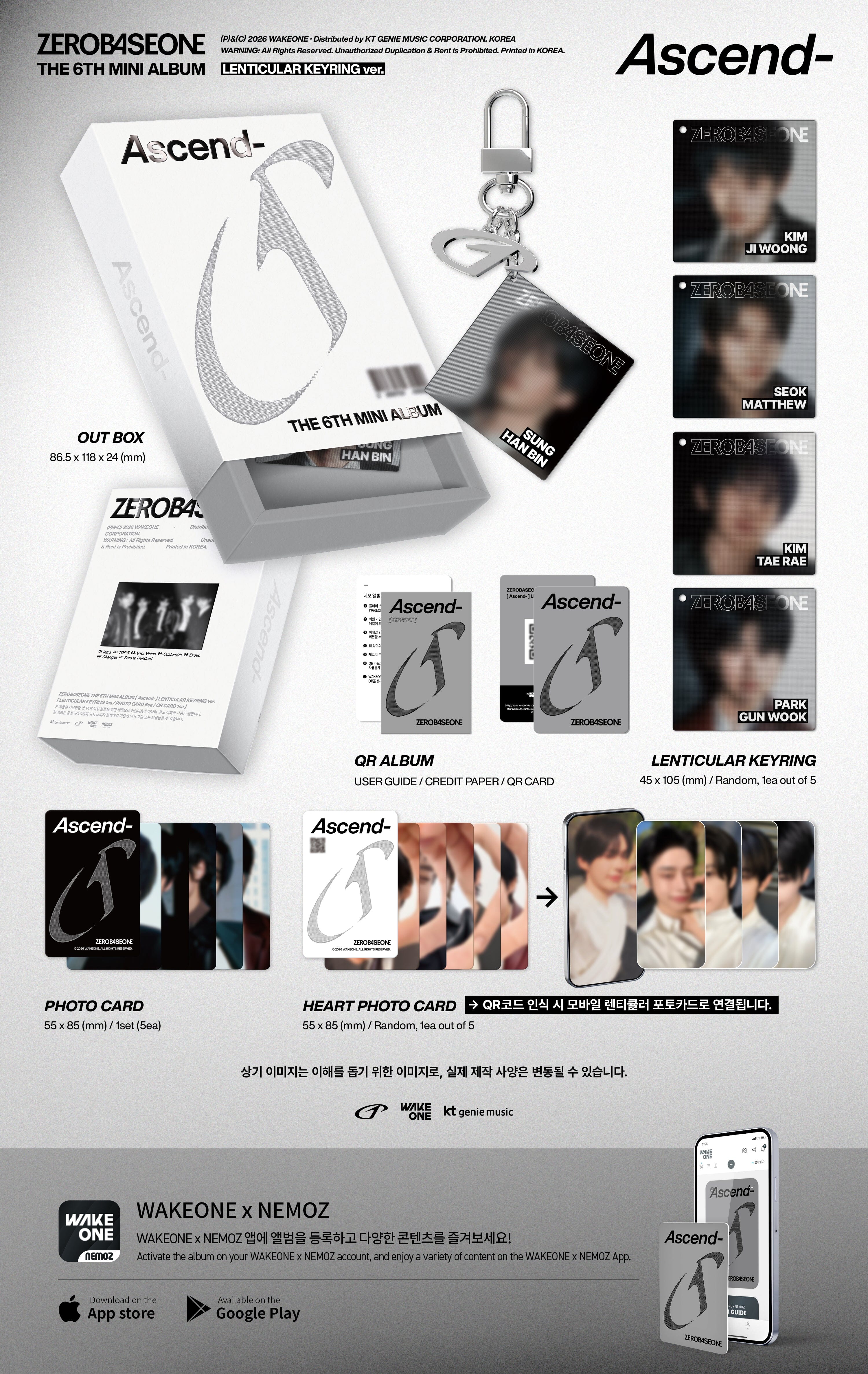 ZB1 - ASCEND- (LENTICULAR KEYRING VER.) Nolae