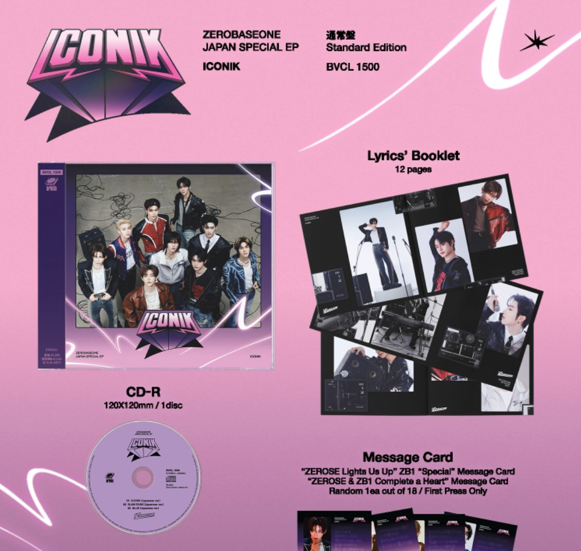 ZB1 - ICONIK (JAPAN SPECIAL EP) (STANDARD EDITION) Nolae