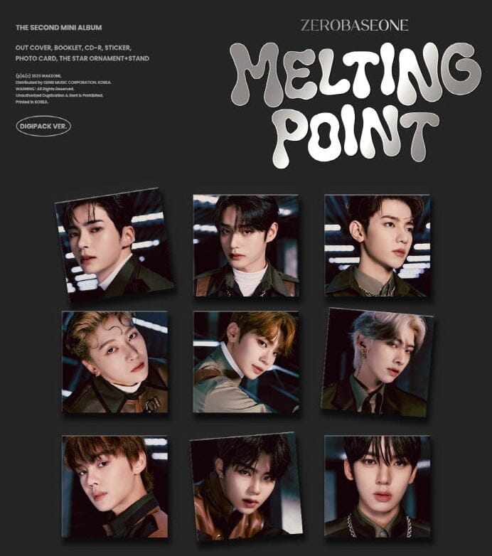 ZEROBASEONE - MELTING POINT (2ND MINI ALBUM) DIGIPACK VER. Nolae