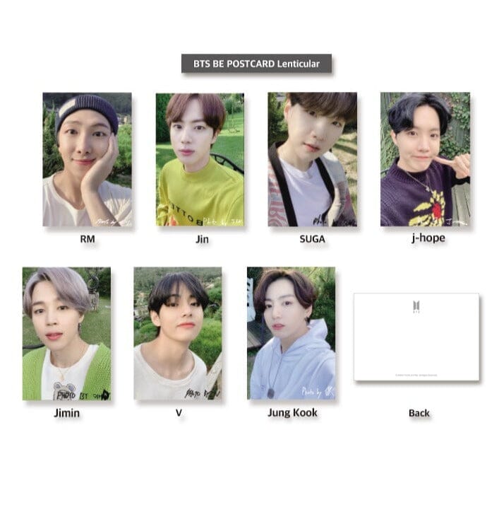 BTS - LENTICULAR POSTCARDS (LOVE YOURSELF ANSWER & BE) Nolae Kpop