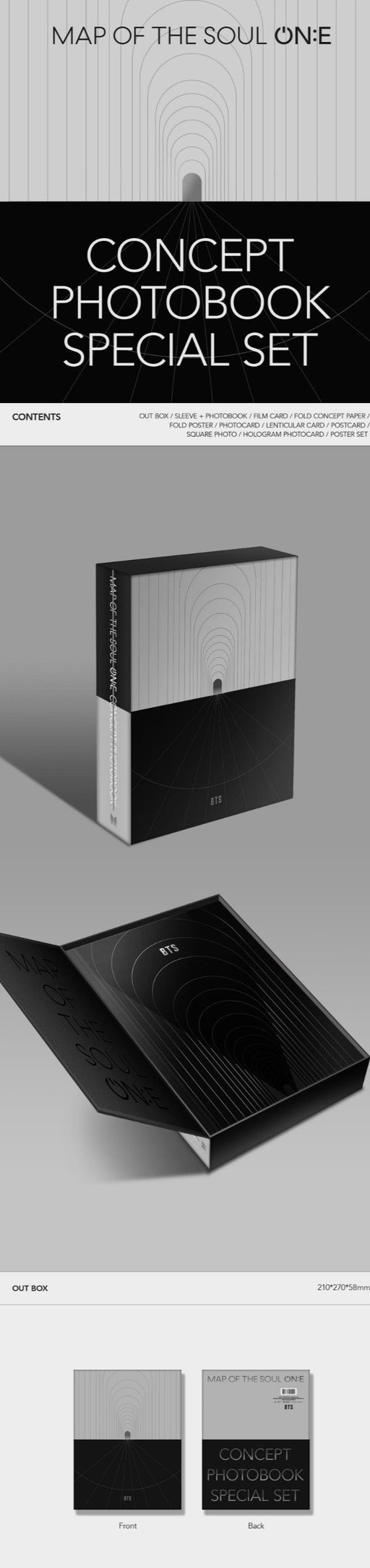 BTS - MAP OF THE SOUL ON:E CONCEPT Photobook - Pre-Order