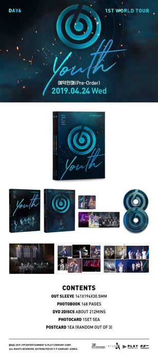 DAY6 - 1ST WORLD TOUR [YOUTH] DVD (2 DISC)