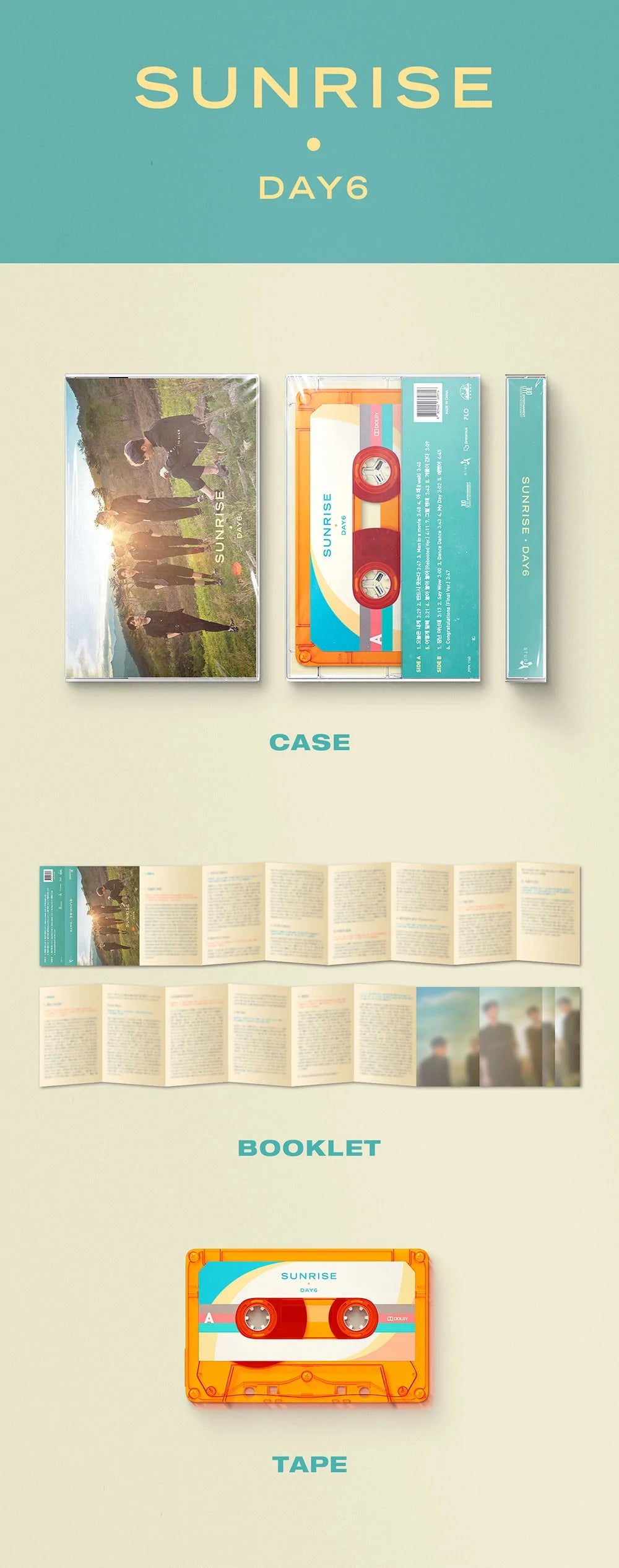 DAY6 - SUNRISE CASSETTE TAPE VER. (FULL ALBUM) Nolae Kpop