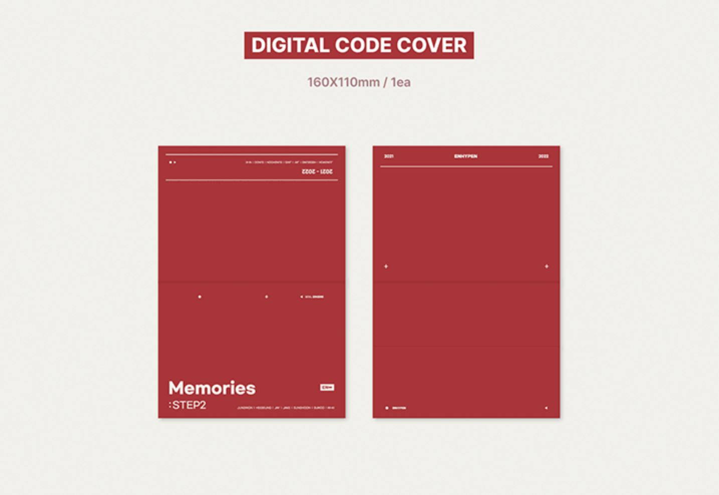 ENHYPEN - Memories : STEP2 DIGITAL CODE + PIECES OF MEMORIES [2021-2022] + Weverse Gift Nolae Kpop