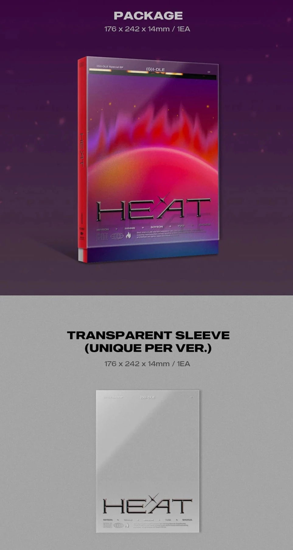 (G)I-DLE - HEAT (SPECIAL ALBUM) SLEEVE VER. Nolae Kpop