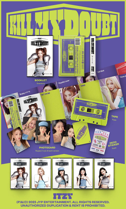 ITZY - KILL MY DOUBT (7TH MINI ALBUM) CASSETTE VER. Nolae Kpop